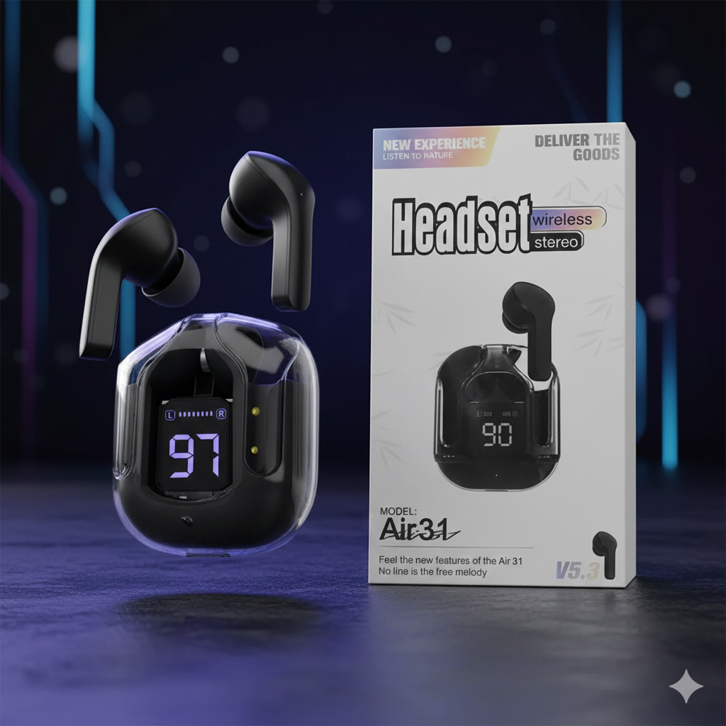 Air 31 TWS Wireless Earbuds – Premium Sound, All-Day Comfort